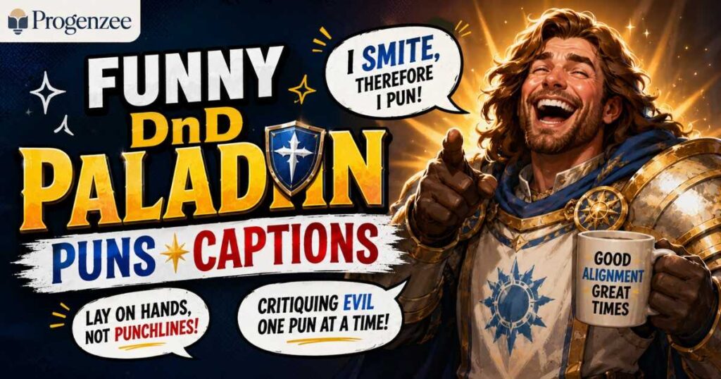 Funny DnD Paladin Puns Captions