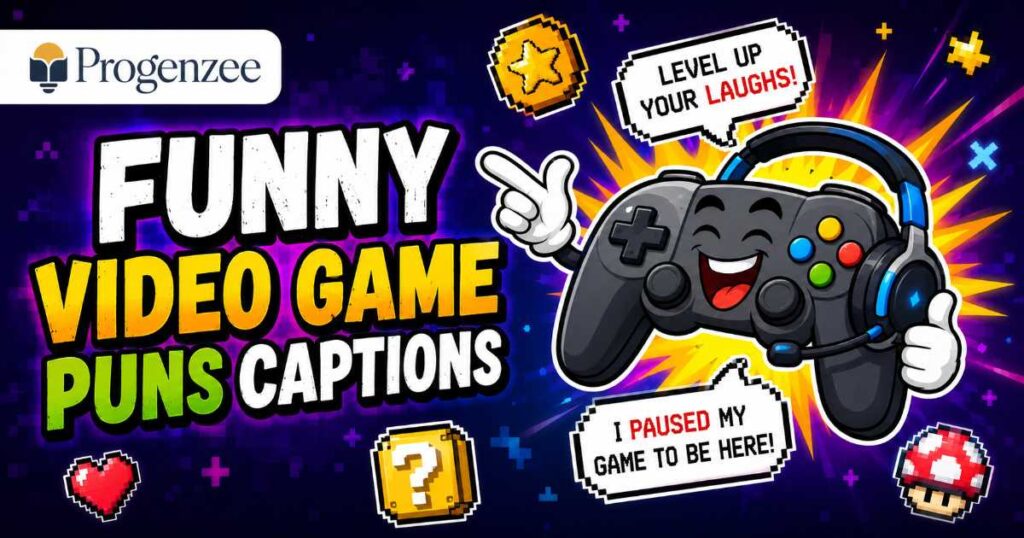 Funny Video Game Puns Captions