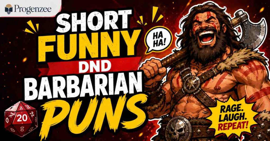 Short Funny DnD Barbarian Puns