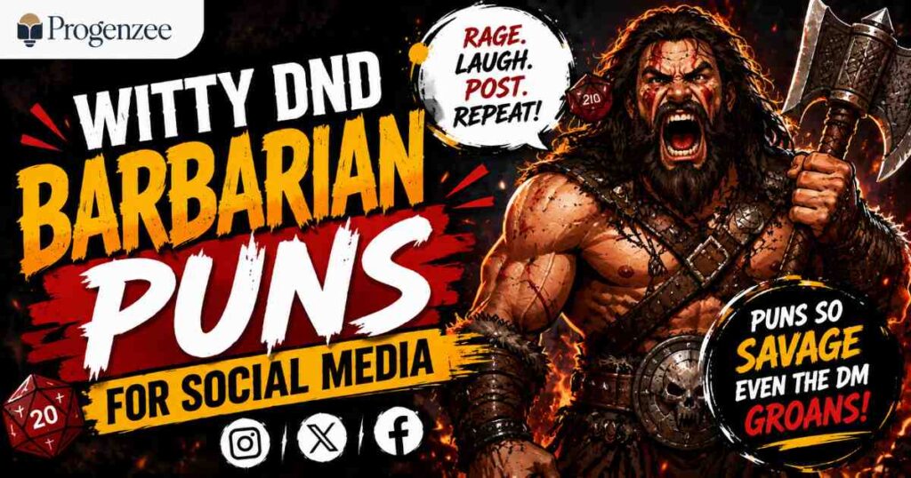 Witty DnD Barbarian Puns for Social Media