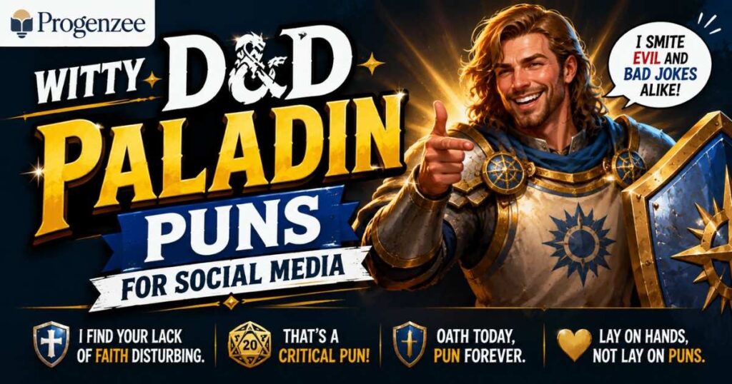 Witty DnD Paladin Puns for Social Media