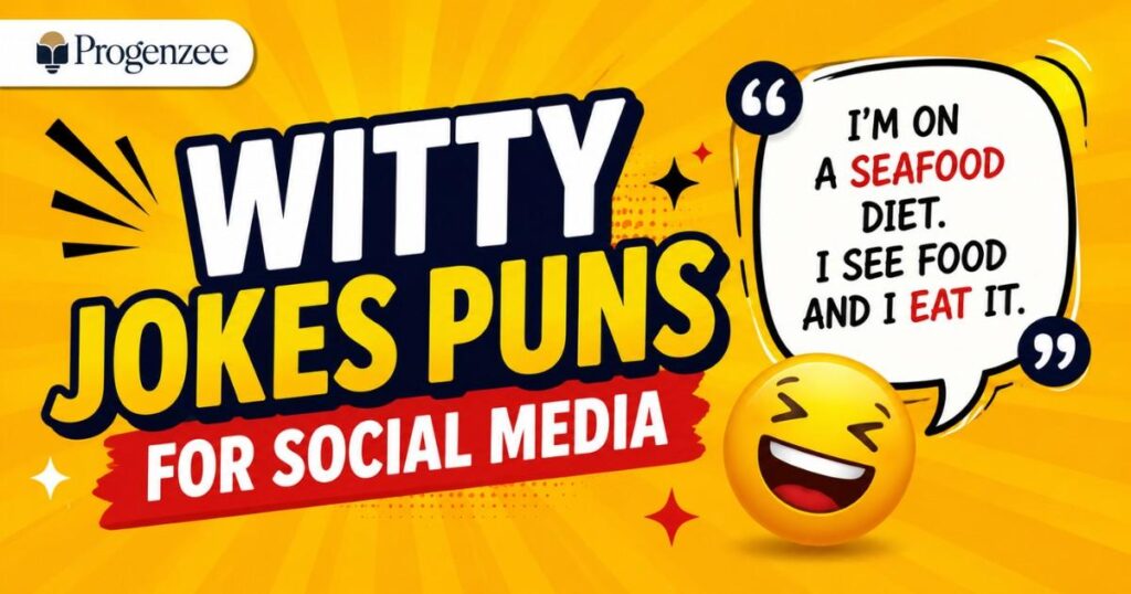 Witty Jokes Puns for Social Media