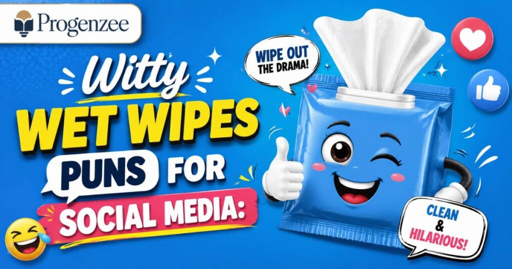 Witty Wet Wipes Puns for Social Media