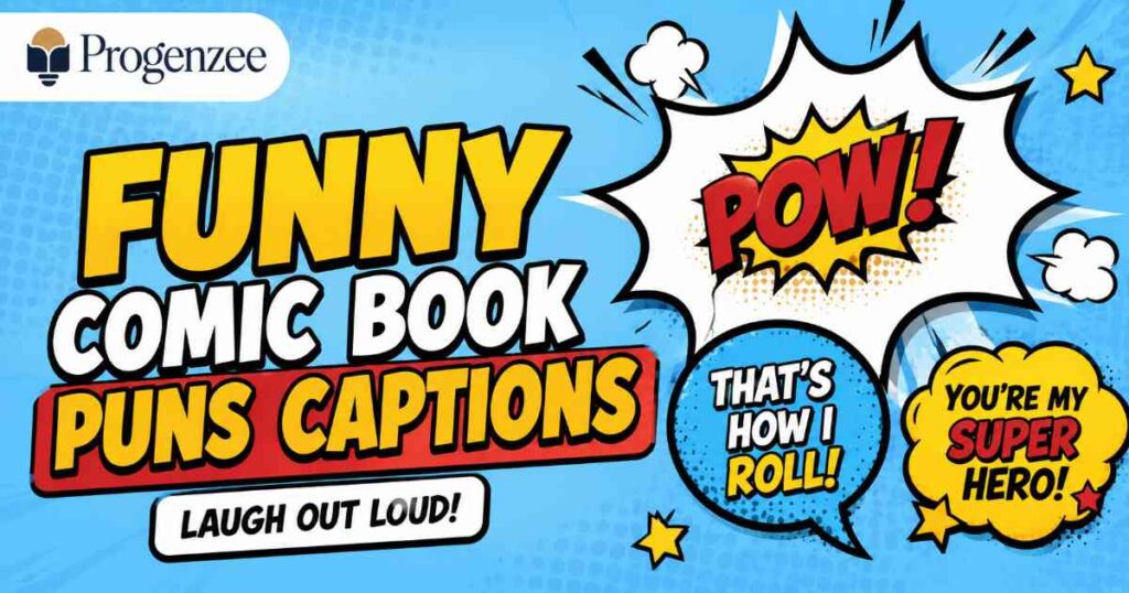 Funny Comic Book Puns Captions