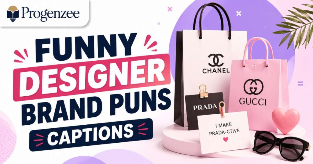 Funny Designer Brand Puns Captions