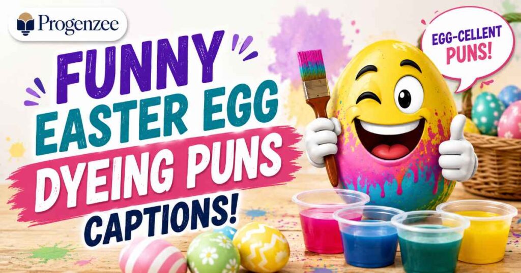 Funny Easter Egg Dyeing Puns Captions