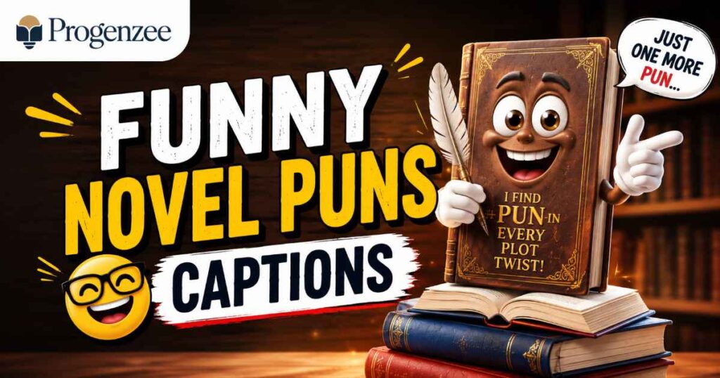 Funny Novel Puns Captions