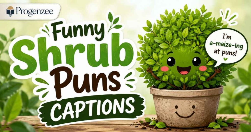 Funny Shrub Puns Captions