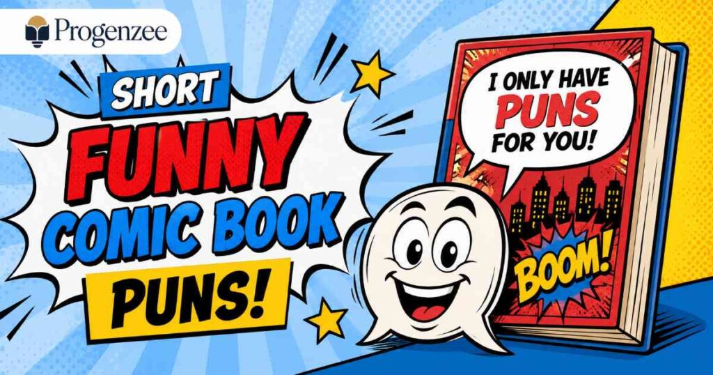 Short Funny Comic Book Puns