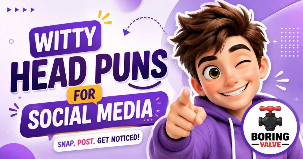 Witty Head Puns for Social Media