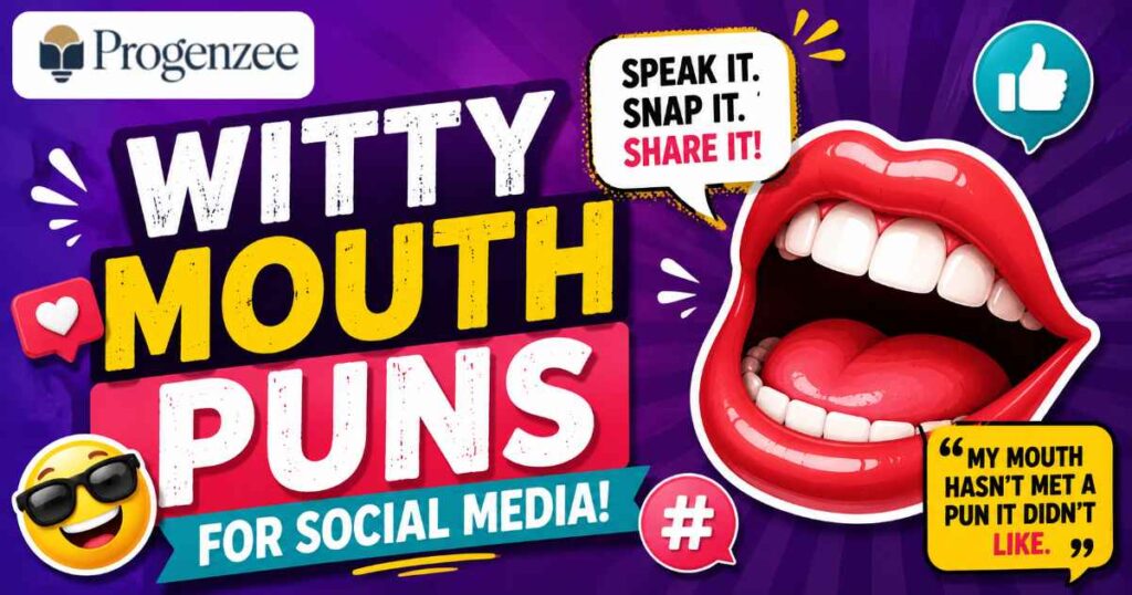 Witty Mouth Puns for Social Media
