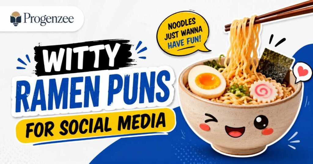 Witty Ramen Puns for Social Media