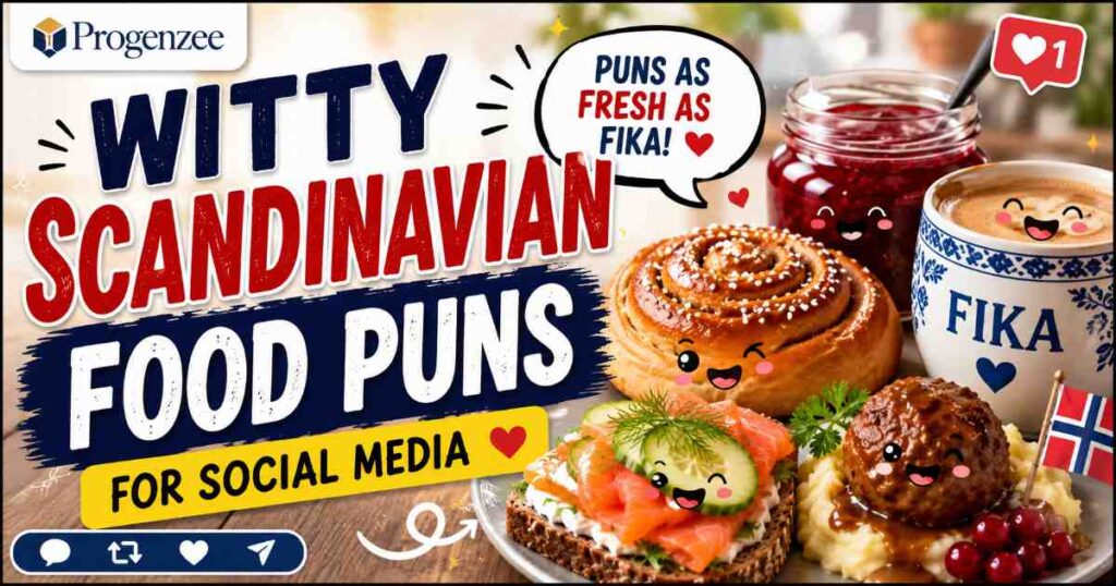 Witty Scandinavian Food Puns for Social Media