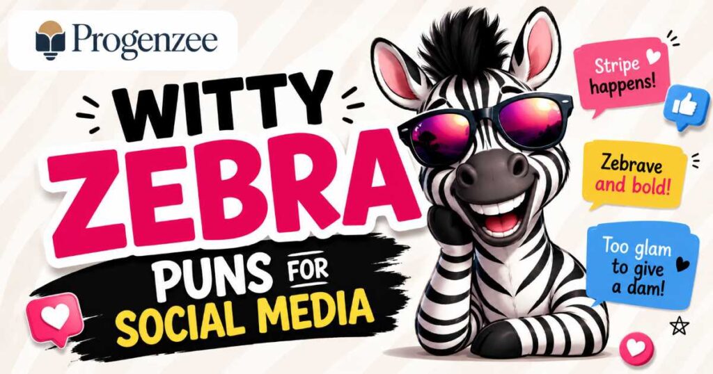 Witty Zebra Puns for Social Media
